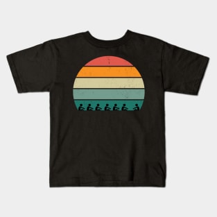 Rowing Sunset Kids T-Shirt